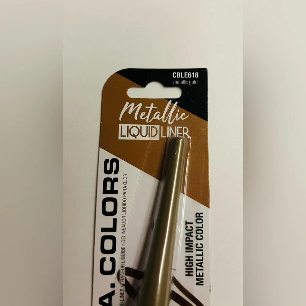New L. A. Colors Metallic Gold Liquid Liner Sealed High Impact Metallic Color